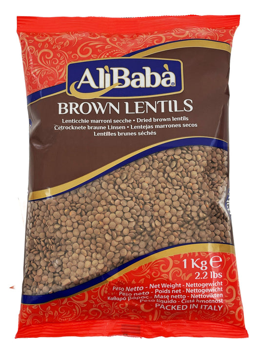 Alibaba Lentils Brown Split Dal 1Kg - Apna Indian Bazaar