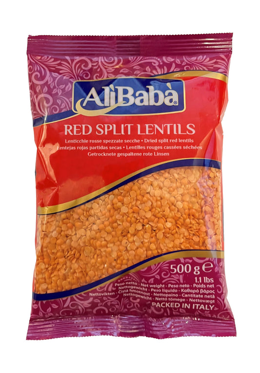 Alibaba Lentils Red Split Dal 500Gm - Apna Indian Bazaar