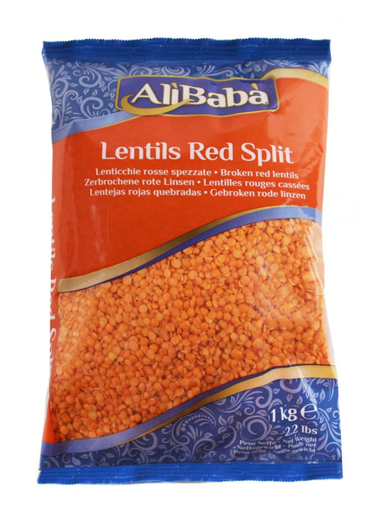 Alibaba Lentils Red Split Dal 1Kg - Apna Indian Bazaar