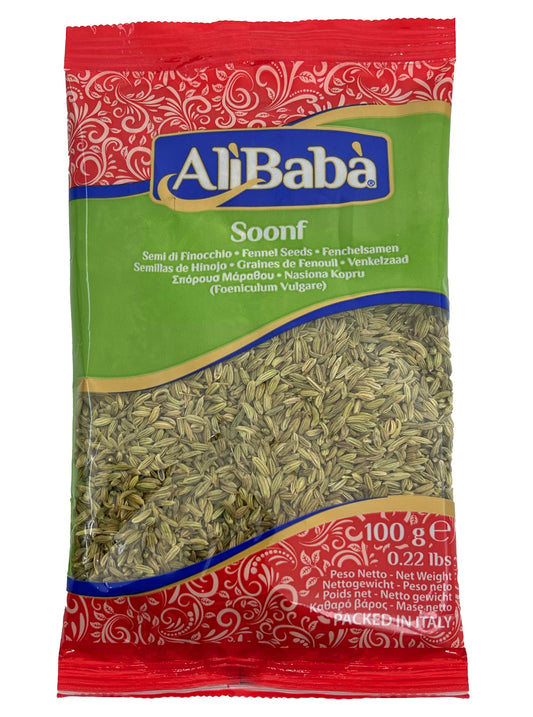Alibaba Soonf(Fennel Seeds) 100Gm - Apna Indian Bazaar