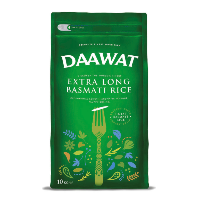 Daawat Green Basmati Extra Long Rice  10Kg - Apna Indian Bazaar