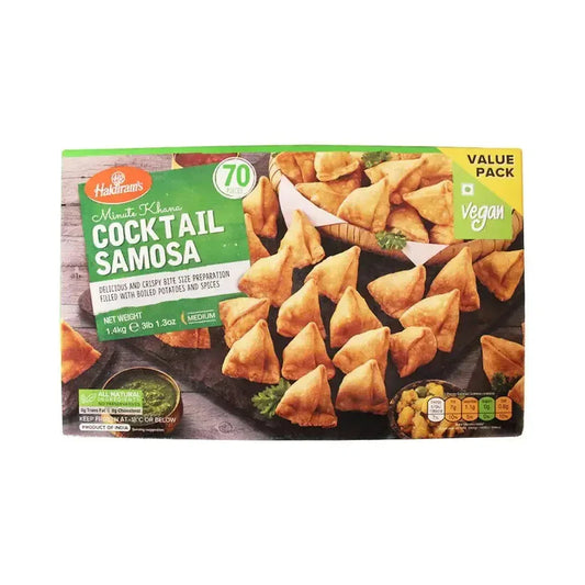Haldiram cocktail Samosa 70pieces - Value Pack - Apna Indian Bazaar