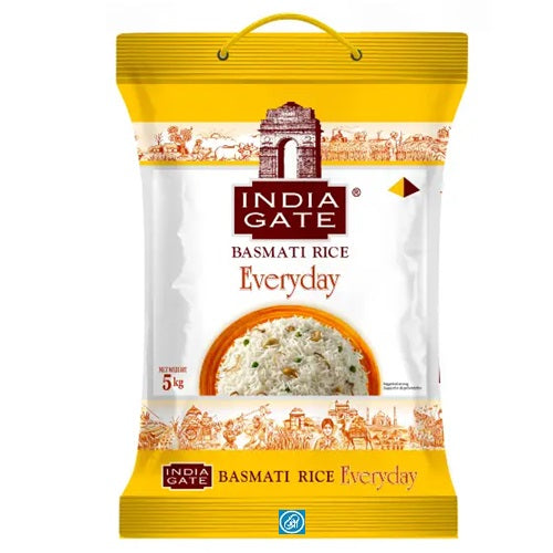 India Gate Everyday Basmati Rice 5Kg - Apna Indian Bazaar