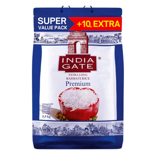 India Gate Premium Basmati Rice 5.5Kg - Apna Indian Bazaar