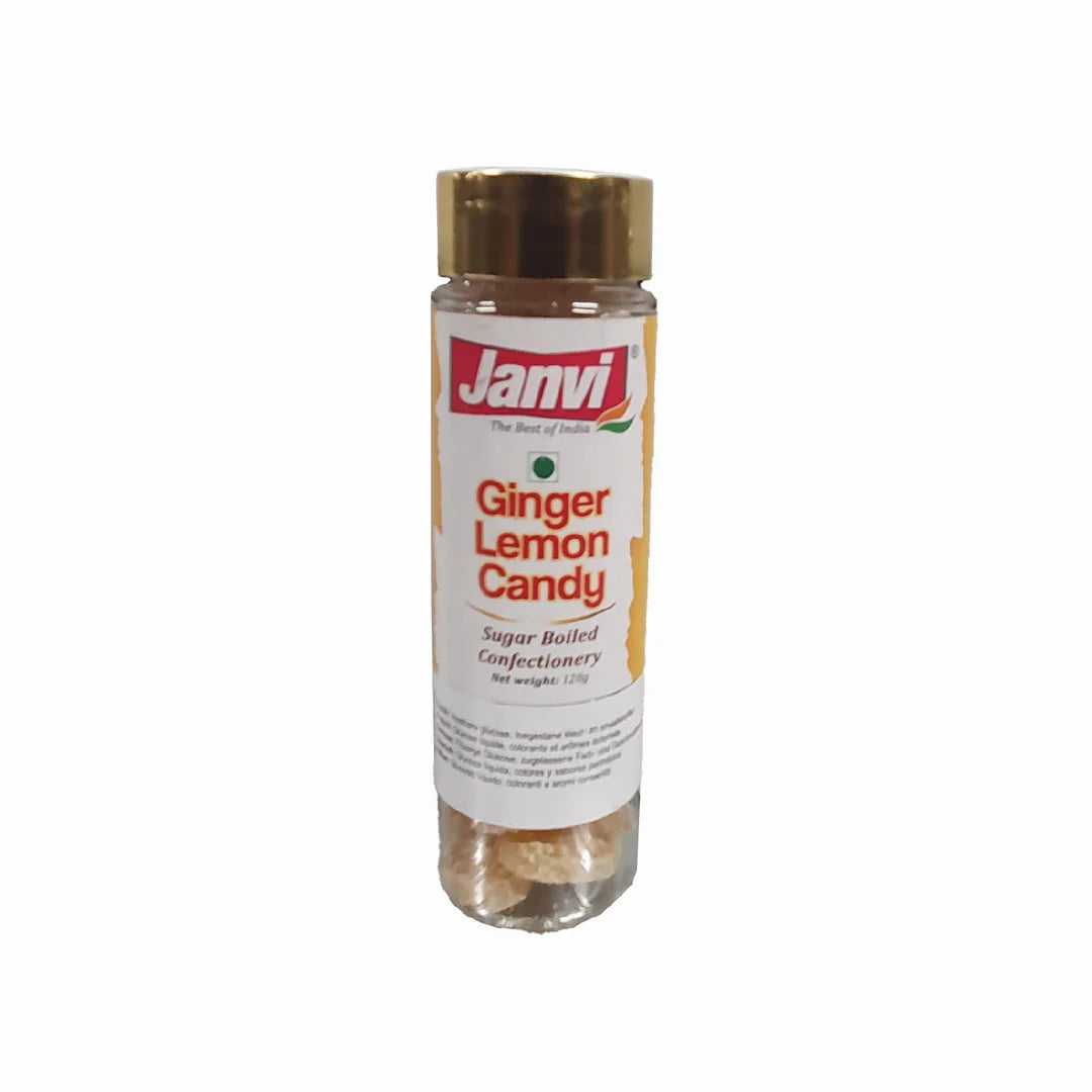 Janvi Ginger Lemon Candy 120Gm - Apna Indian Bazaar