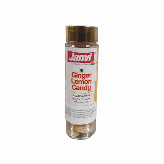 Janvi Ginger Lemon Candy 120Gm - Apna Indian Bazaar