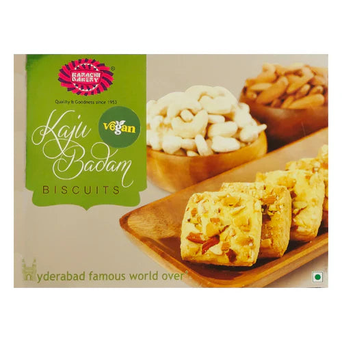 Karachi Bakery Vegan Kaju Badam Biscuits [4]  400Gm - Apna Indian Bazaar