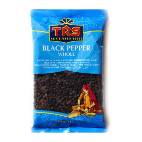 TRS Black Pepper Whole 100Gm - Apna Indian Bazaar