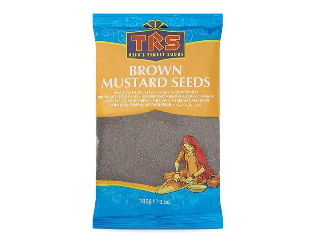 TRS Brown Mustard Seeds Whole  100Gm - Apna Indian Bazaar