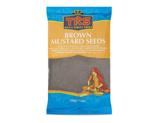 TRS Brown Mustard Seeds Whole  100Gm - Apna Indian Bazaar
