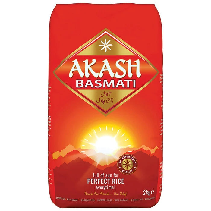 Akash Basmati Rice 2kg - Apna Indian Bazaar