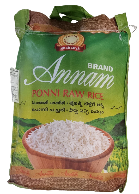 Annam Ponni Raw Rice 10kg - Apna Indian Bazaar