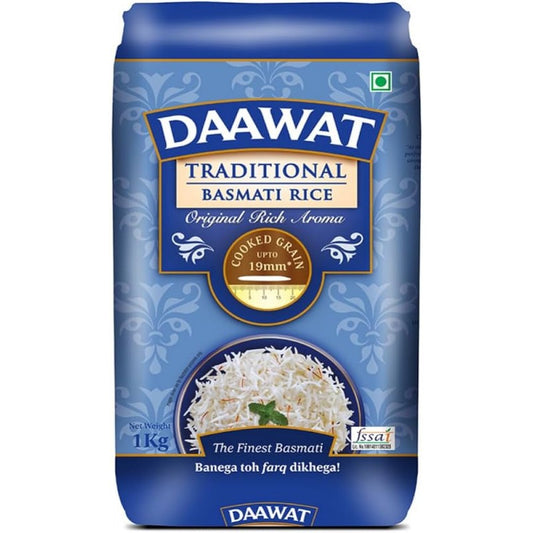 Daawat Blue Basmati Original Rice  2Kg - Apna Indian Bazaar